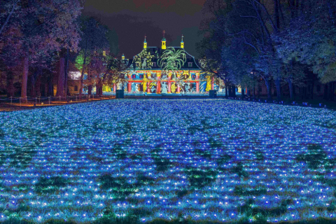 Christmas Garden Dresden im Schloss Pillnitz ist dein Winterevent mit Lichtershow. Wir organisieren Gruppen-Ausflüge